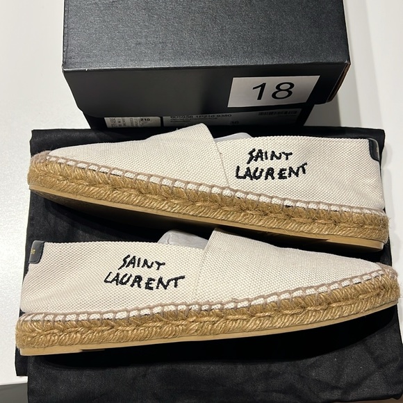 Saint Laurent signature canvas espadrilles - Picture 4 of 9